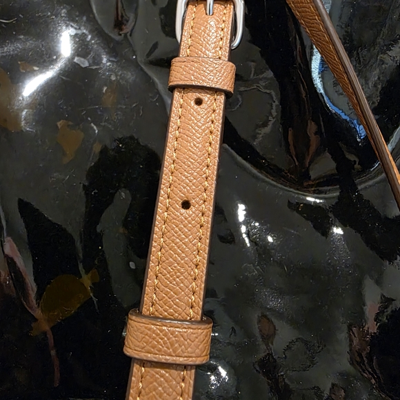 Coach Brown Pebble Leather Crossbody Bag - New Without Tags - Picture 5 of 9